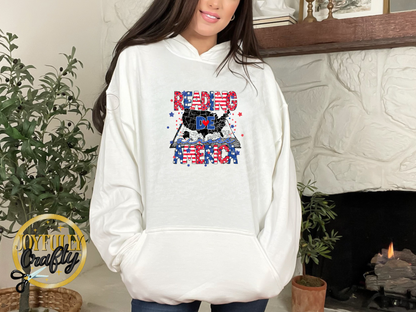 Reading Across America States Adult Hoodie