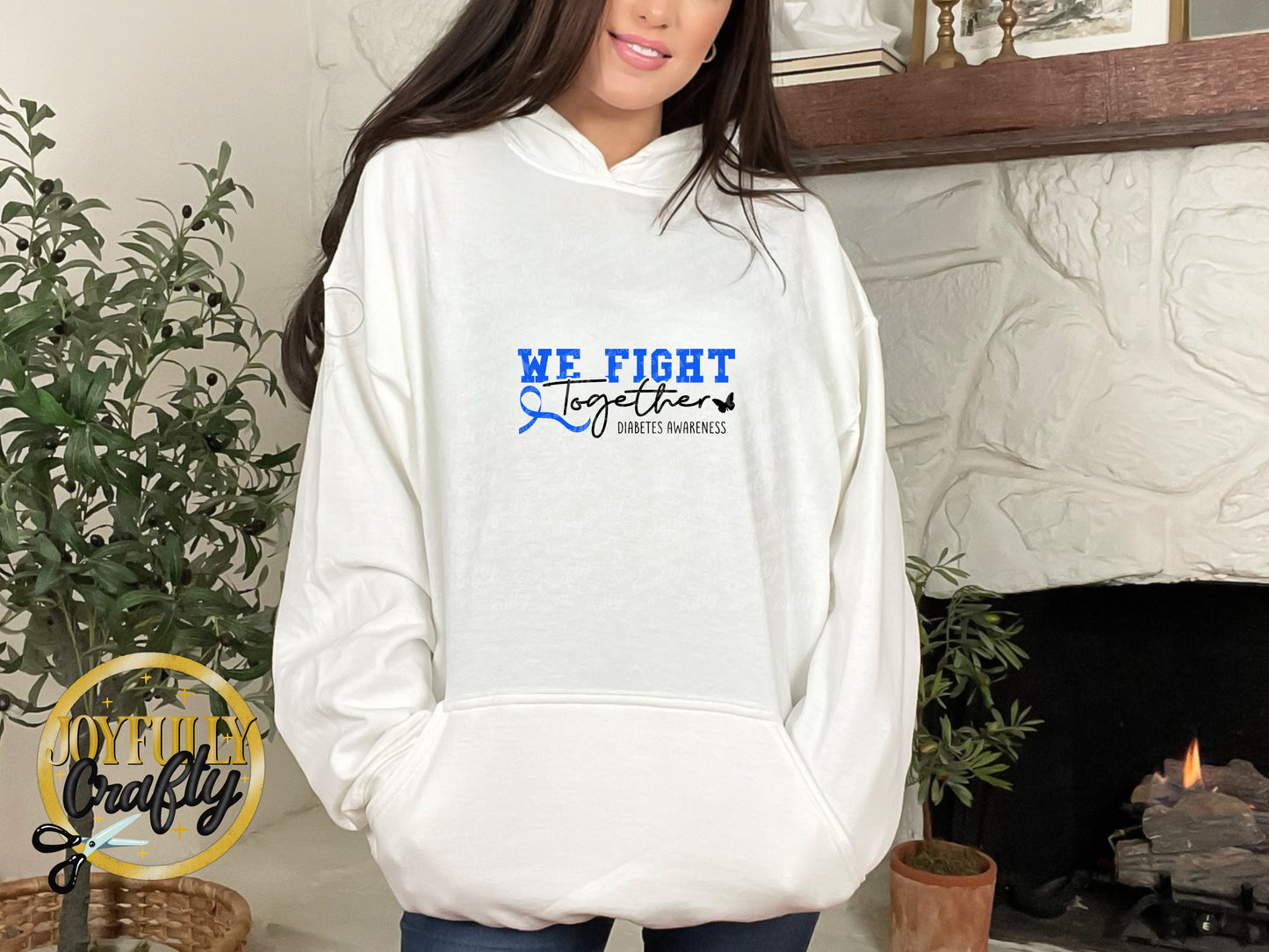 We Fight Together Diabetes Adult Hoodie