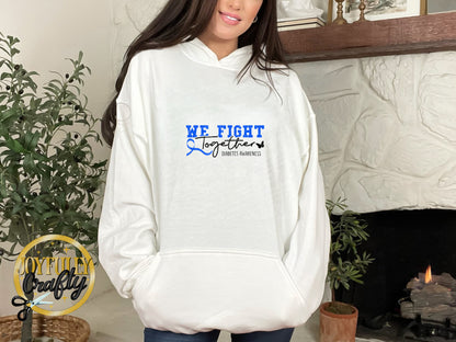 We Fight Together Diabetes Adult Hoodie