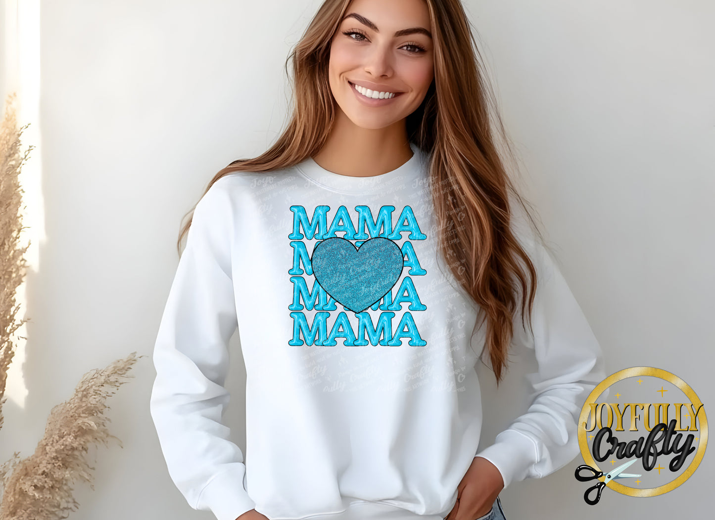 Blue Mama Stacked Adult Long Sleeve