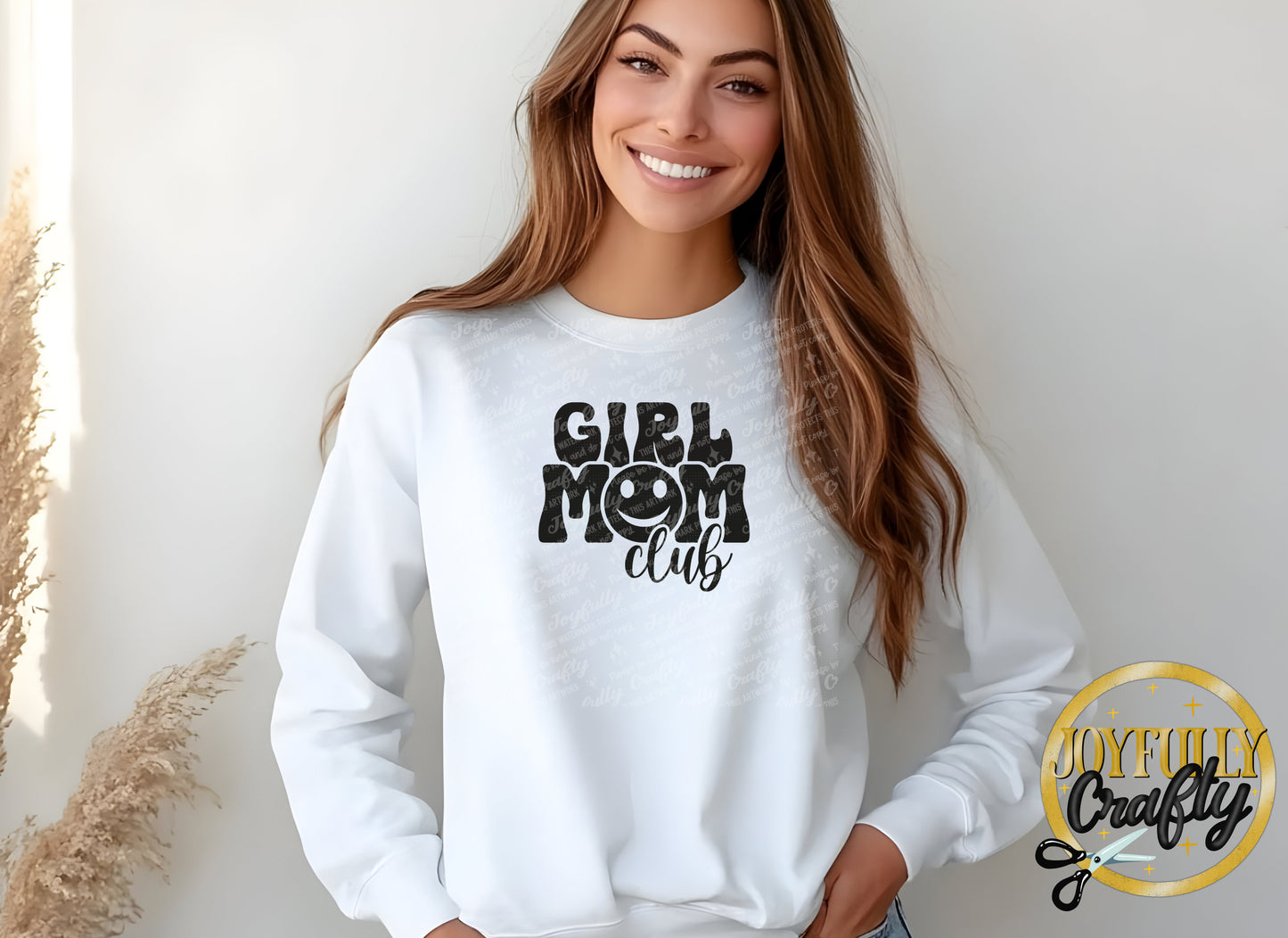 Girl Mom Club Retro Adult Long Sleeve