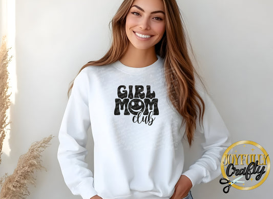 Girl Mom Club Retro Adult Long Sleeve