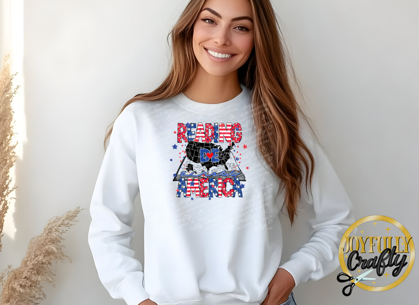 Reading Across America States Adult Long Sleeve