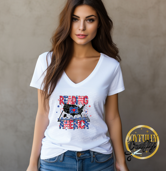 Reading Across America States Adult T Shirt