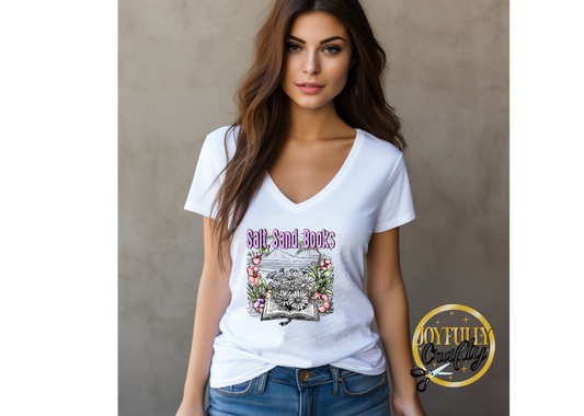 Salt Sand Books Adult T Shirt