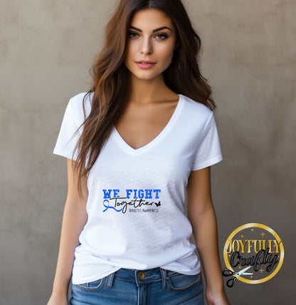 We Fight Together Diabetes Adult T Shirt